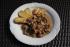 Schweinefilet in sahniger Champignon-,  Zwiebel-, So�e, dazu Bockofenkartoffeln ca. 7PP
