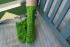 Drachenwolle Limonengr&uuml;n - Wichtelsocken f&uuml;r Saskia - Muster Clover von Ravelry - 79g