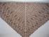 Triangular Shawl von Kalinumba aus Baby-Merino-Lace Garn in der Farbe Haselnu�. Gr��e: 185x90cm, Verbrauch:71g bei LL 425m/100g. Den Bord�ren-Mustersatz habe ich zweimal genadelt und dabei 1x auch ein bisschen 
