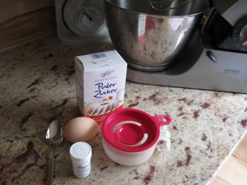 Zutaten f&uuml;r Bl&uuml;tenpaste - nach dem Rezept von hope88