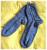 Blaue  Socken