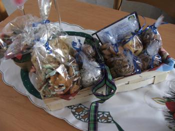 HIer mein Kekswichtel paket das ich von meinen Wichtel pers&ouml;nlich bekommen habe :-)))
