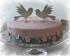 Torte zur Standesamtlichen Hochzeit (Sachertorte, Ganache, MMF, Bl&uuml;tenpaste)