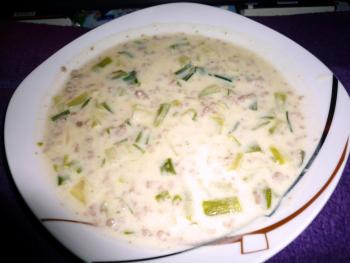K&auml;se Lauch Suppe