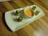 Paprika Panna Cotta mit Lachs Zucchini R�llchen