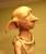 Dobby, der Hauself aus den Harry Potter Filmen. Von mir aus Fimo modelliert, Armatur aus Alu Draht.