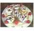 Donuts gef�llt mit Obers-Pudding-K�secreme und Erdbeeren