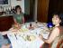 beim Fr�hst�ck mit Anja (Meret)