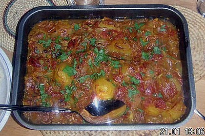 Schweinefleisch auf  indische Art