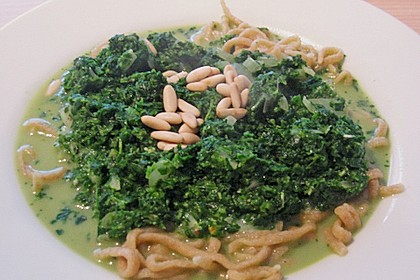 Penne mit Spinat-Gorgonzola-Sauce 5