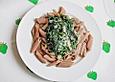 Penne mit Spinat-Gorgonzola-Sauce