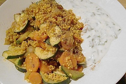 Hirsepfanne mit Joghurtsoße 16