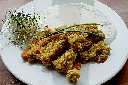 Hirsepfanne mit Joghurtsoße 7
