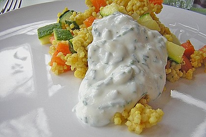 Hirsepfanne mit Joghurtsoße 9