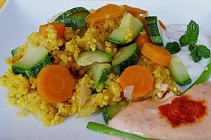 Hirsepfanne mit Joghurtsoße 4