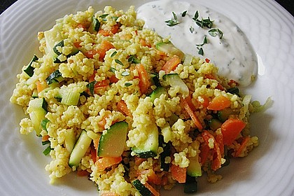 Hirsepfanne mit Joghurtsoße 1