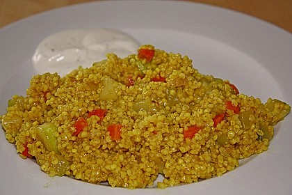 Hirsepfanne mit Joghurtsoße 12