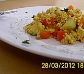 Hirsepfanne mit Joghurtso&szlig;e (Bild)
