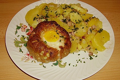 Eier im Hackfleischnest 1