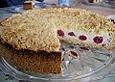 Kr&uuml;meltorte mit Kirsch-Quarkf&uuml;llung