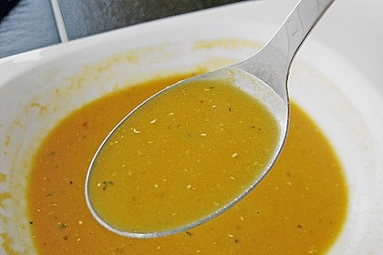 Rote Linsensuppe mit Croutons 5