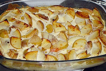 Apfelauflauf mit Quark 1