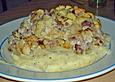Kabeljau mit Apfel-Sahne-Haube