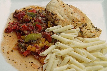 H&auml;hnchenbrustfilets mit Speck