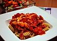 Tomatenauflauf mit gekochtem Schinken