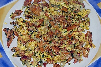 Rührei mit Pfifferlingen 2