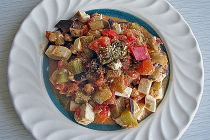 Schafskäse-Auberginenpfanne 4