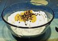 Stracciatella-Quark mit Mandarinen