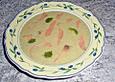 Broccolicremesuppe mit  R&auml;ucherlachs