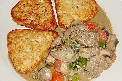 Champignon-Leber-Pfanne 1