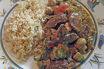 Champignon-Leber-Pfanne 2