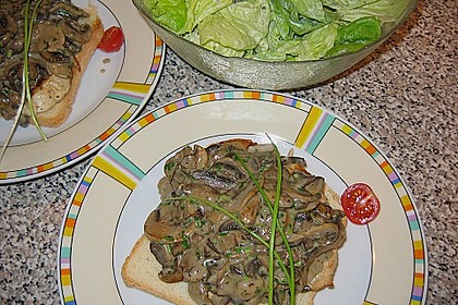 Champignon-Rahm Schnitzel