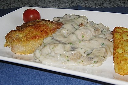 Champignon-Rahm Schnitzel 3
