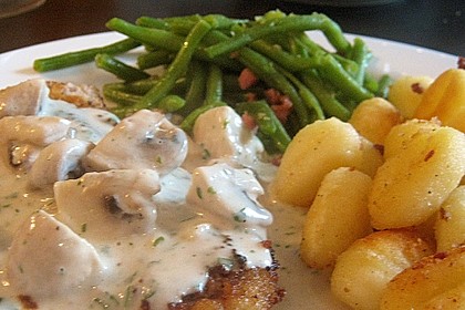 Champignon-Rahm Schnitzel 4