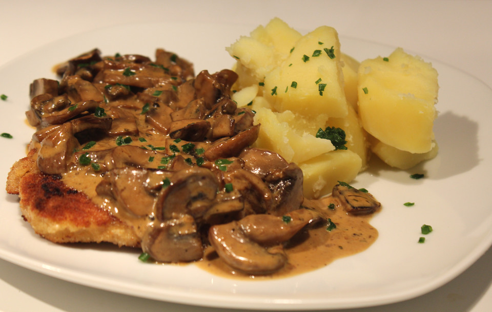 Champignon-Rahm-Schnitzel (Rezept mit Bild) von Sonja | Chefkoch.de