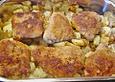 Bratkartoffel-Auflauf mit Schnitzel