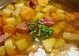 Gem&uuml;sesuppe mit Kasseler