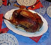 Gef&uuml;llte Gans (Niedrigtemperatur) (Bild)