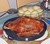 Gef&uuml;llte Gans (Niedrigtemperatur) (Bild)
