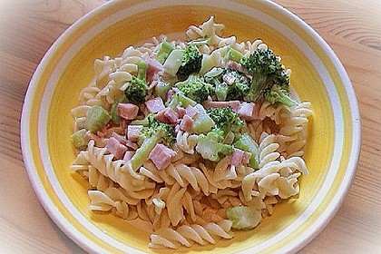 Makkaroni in Broccoli-Schinken-Soße 2