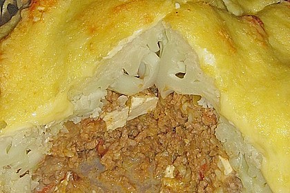 Blumenkohl gef&uuml;llt mit Hackfleisch 1