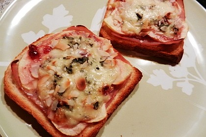 Gorgonzola Birnen-Toast 2