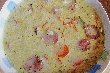 Cabanossi-K&auml;se-Suppe 2