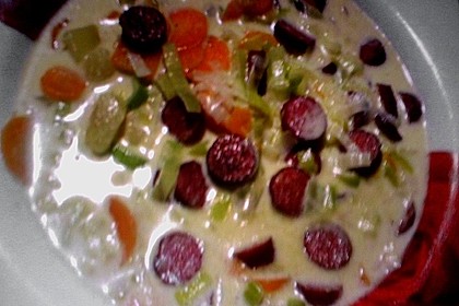 Cabanossi-K&auml;se-Suppe 5