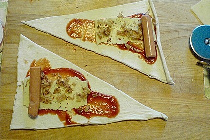 W&uuml;rstchen-Croissants