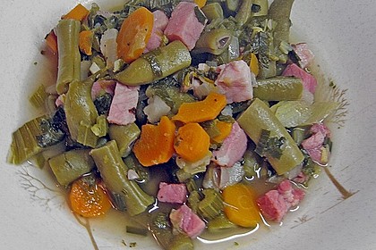 Gr&uuml;ne Bohnensuppe 4